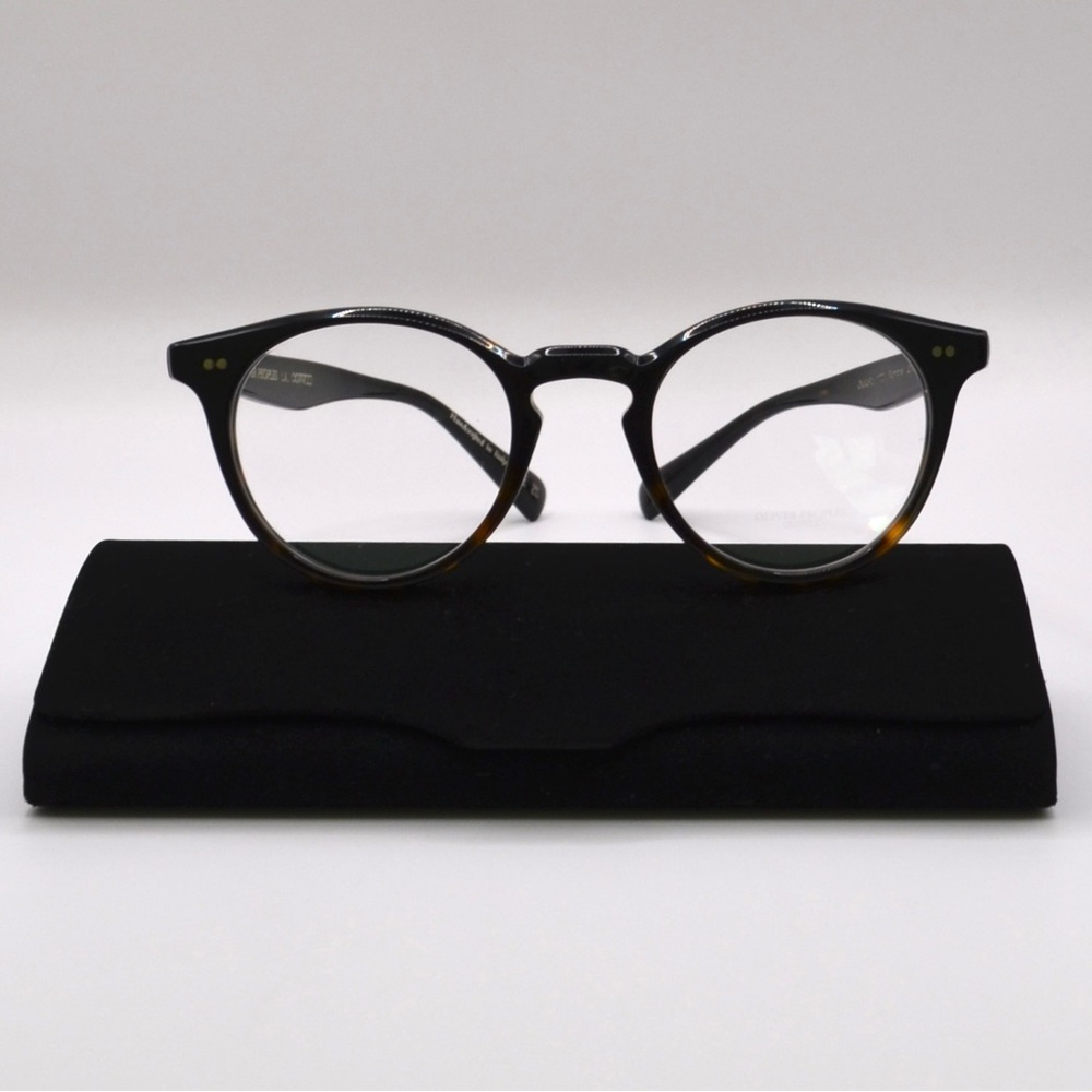Oliver Peoples OV5459U Romare Eyeglasses 48-22-145 Black Gradient Havana - Picture 7 of 15